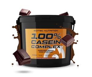 Scitec Nutrition 100% Casein Complex - Micellar Casein Based Casein Complex - with L-Glutamine, Taurine and Plant Enzymes, 5000 g, Belgian Chocolate