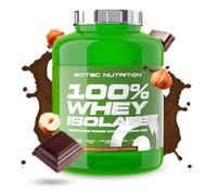 Scitec Nutrition 100% Whey Isolate - Pure Protein Power with BCAAs - Glutamine & Arginine - Sugar & Gluten Free Formula, 2 kg, Chocolate-Hazelnut