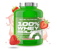 Scitec Nutrition 100% Whey Isolate - Pure Protein Power with BCAAs - Glutamine & Arginine - Sugar & Gluten Free Formula, 2 kg, Strawberry