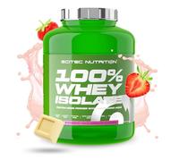 Scitec Nutrition 100% Whey Isolate - Pure Protein Power with BCAAs - Glutamine & Arginine - Sugar & Gluten Free Formula, 2 kg, Strawberry-White Chocolate