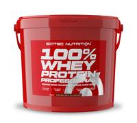 Scitec Nutrition 100% Whey Protein Professional 5 kg - Improved Formula Gluten Free and Sugar Free Strawberry Flavor