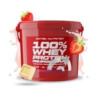 Scitec Nutrition 100% Whey Protein Professional - Enhanced with Extra Amino Acids & Digestive Enzymes - Gluten-Free - Palm Oil Free, 5 kg, Strawberry - White Chocolate