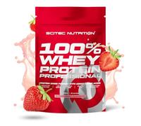 Scitec Nutrition 100% Whey Protein Professional - Enhanced with Extra Amino Acids & Digestive Enzymes - Gluten-Free - Palm Oil Free, 1000 g, Strawberry