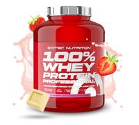 Scitec Nutrition 100% Whey Protein Professional - Enhanced with Extra Amino Acids & Digestive Enzymes - Gluten-Free - Palm Oil Free, 2.35 kg, Strawberry - White Chocolate