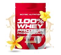 Scitec Nutrition 100% Whey Protein Professional - Enhanced with Extra Amino Acids & Digestive Enzymes - Gluten-Free - Palm Oil Free, 1000 g, Vanilla