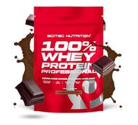 Scitec 100% Whey Protein Professional - Aminos & Enzymes, Gluten-free, No Palm Oil, 500g Chocolate