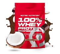 Scitec Nutrition 100% Whey Protein Professional - Whey Protein Complex | From concentrate and isolate - with digestive enzymes - for muscle building - 500 g, Chocolate-Coconut