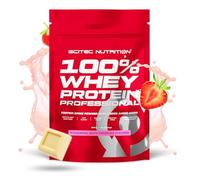 Scitec Nutrition 100% Whey Protein Professional - Whey Protein Complex | From concentrate and isolate - with digestive enzymes - for muscle building - 500 g, Strawberry-White chocolate