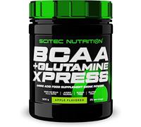 Scitec Nutrition BCAA + Glutamine Xpress - Essential Amino Acid Blend - with 5g 2:1:1 BCAAs - 5g Glutamine - Fortified with Taurine, 300 g, Apple