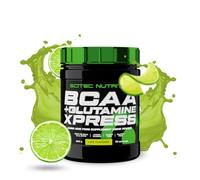 Scitec Nutrition BCAA + Glutamine Xpress - Essential Amino Acid Blend - with 5g 2:1:1 BCAAs - 5g Glutamine - Fortified with Taurine, 300 g, Lime