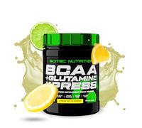 Scitec Nutrition BCAA + Glutamine Xpress - Essential Amino Acid Blend - with 5g 2:1:1 BCAAs - 5g Glutamine - Fortified with Taurine, 300 g, Citrus Mix