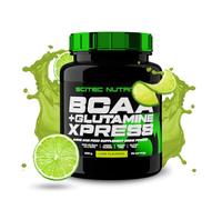 Scitec Nutrition BCAA + Glutamine Xpress - Essential Amino Acid Blend - with 5g 2:1:1 BCAAs - 5g Glutamine - Fortified with Taurine, 600 g, Lime