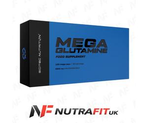 SCITEC NUTRITION MEGA GLUTAMINE essential amino acid fatigue reduction 120 caps