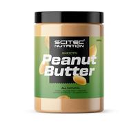 Scitec Nutrition Peanut Butter - Palm Oil Free - Vegan - Low Salt - Protein Source - Low Sugar - Natural Energy Boost, 1 kg, Smooth