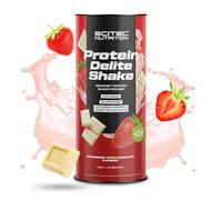 Scitec Nutrition Protein Delite Shake Flavored Protein Drink Powder with Freeze-Dried Strawberry, L-carnitine, Green Coffee Extract, Green Tea Extract, 700 g, Strawberry-White Chocolate