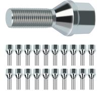SCITOO M12x1.25 Lug Nuts Set Silver 28mm Shank Length Wheel Lug Bolts,20Pcs
