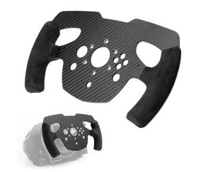 sciuU Carbon Fiber Rim Mod compatible with Thrustmaster T300 RS/GT | 4mm Carbon Fiber, 300g ultra-light for sharper FFB. Microfiber leather grips. DIY compatible with Thrustmaster wheels.