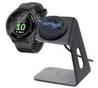 sciuU Charging Stand & Charger Compatible with Garmin Forerunner/Fenix/Venu/Instinct/Vivoactive Series, Charger Dock with Detachable Aluminium Alloy Holder, Safe Charging with 100cm USB Cable