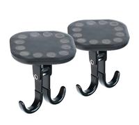 sciuU Dual-Axis Magnetic Hook [2 Pack] - Heavy Duty Swivel & Tilt Car Boot/Campervan Hanger - Magnet 20kg Max Load - Rubber-Coated Anti-Scratch Base, Quick Release Tool for Vanlife