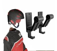 sciuU Helmet Display Wall Mount [2 pcs] - Helmets Holder Rack Stand Hanger with Accessoires Hook - for Motorbike Motorcycle Bike Bicycle Baseball Rugby Skiing Skateboarding Sports Helmet