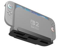 sciuU Metal Wall Mount Bracket compatible with Nintendo Switch 2 Dock - 1.5mm Stainless Steel, Anti-Scratch Finish, Heat Dissipation Gap, Secure Base Shelf Holder for Storage & Display