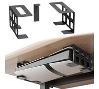 sciuU Under Desk/Wall Mount Compatible with PS5 Digital, Xbox Series S | Compatible with Playstation 5 Pro/ Slim Digital, PS4, Xbox Series S, Xbox One Console Bracket - 2mm Steel Holder Bracket