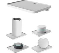 sciuU Universale Wall Mount, ABS Wall Shelf Holder for Routers, Google Home mini, Google Wifi, Security Camera, Sonos, Speakers, Smart Home, Nest WiFi System, Mi Box, Apple TV, White