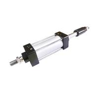 SCJ Adjustable Standard Cylinder 40mm Bore Pneumatic Cylinder Tool Large Thrust Piston 25/50/75/100/200mm Stroke(Stroke 25-25)