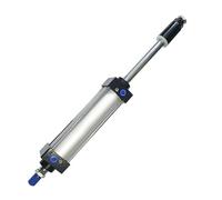 SCJ40mm Bore Adjustable Stroke Aluminum Alloy Double Acting Piston Tools Standard Air Pneumatic Cylinder 1Pcs(Stroke 25-25mm)