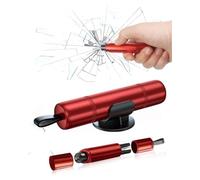 SCJJZ 1 x car emergency hammer, seat belt cutter, emergency hammer car with belt cutter, emergency hammer car, emergency rescue tools essential, with test glass and stand