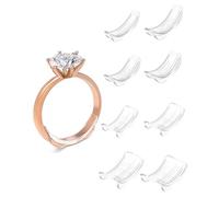 SCJJZ 8 pieces ring reducer, invisible, invisible ring size adjuster for loose rings, ring size adjuster suitable for men and women