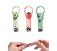 SCJJZ Nail Clippers, Mini, Stainless Steel, Fun Style, Silver, Ideal for Boys, Girls and Women