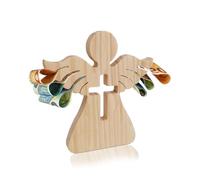SCJJZ Wooden Angel Confirmation Gifts Boys Girls, Wooden Guardian Angel Money Gift, Wooden Angel Wedding, Money Gift Confirmation, Angel Wooden Figures as Money Gift for Christening, Communion
