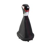 SCKCPNHNPP Car Gear Knob Gear Shift Knob with Leather Boot 5 6 Speed Manual MT Car Interior Accessories for Touran for Caddy 2003-2011 Gear Lever Knob(6Speed)