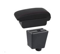 SCKCPNHNPP For Seat For Ibiza III 6j 6L 2001-2003 2004 2005 2006 2007 2008 Car Armrest Storage Box Dedicated Retrofit Accessories Car Armrest Cushion(B1 red line 3USB)