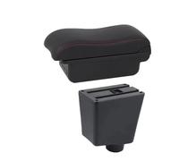 SCKCPNHNPP For SEAT For Ibiza III 6j 6L 2001-2004 2005 2006 2007 2008 Car Armrest Storage Box Dedicated Retrofit Accessories Car Armrest Cushion(B red line 3USB)