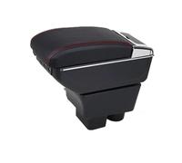 SCKCPNHNPP For Skoda For Roomster For Fabia Car Armrest Box Interio Special Center Storage Box USB LED Retrofit Replacement Parts Car Armrest Cushion(D gray)
