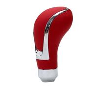 SCKCPNHNPP Gear Stick Cover Universal Manual Transmission Leather Black Red ShiftGear Knob Car Shifter Stick Lever(Red B)