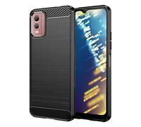 S ase for Nokia C32 Case Nokia C32 Case [Black], Carbon Fibre Effect Gel Grip Protection Cover [Anti Scratch][Anti Collision] Case Compatible with Nokia C32