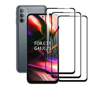 SCL Screen Protector Compatible with Moto G31 / G41 / G71 Screen Protector Motorola G31 / G41 / G71 Tempered Glass Film [3-Pack], [Full Coverage, Easy Installation, Bubble-free, 9H Hardness]