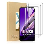 SCL Screen Protector Compatible with Moto G73 Screen Protector Motorola G73 Tempered Glass Film [3-Pack], [Easy Installation, Case Friendly, Bubble-free, 9H]