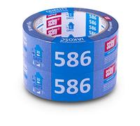 Scley 2 Pieces Painter's Masking Tape 38 mm x 33 m Series 586 Tear-Resistant Paper Masking Tape for Painters with Acrylate Adhesive Painter's Tape Medium Adhesive