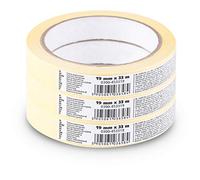 Scley 545 Series Masking Tape 19 mm x 33 m Yellow Pack of 3