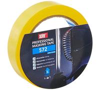 Scley A0300-720325 Masking Tape Width 25 mm Length 33 m Pack of 3 Yellow Painter's Masking Tape for Painting Work Series 572