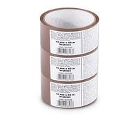 Scley Adhesive Tape PP 45 mm x 40 m Brown Pack of 3