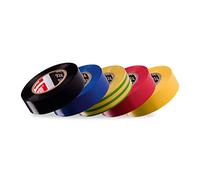 Scley Insulation Tape 19 mm x 20 m for Securing Electrical Wires Adhesive Elements Strong Adhesive Extremely Temperature Resistant Efficient VDE Certificate Black Pack of 5