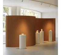 SCLGQUEI Portable Folding Privacy Screen - Paper Room Divider for Space Separation in Dorm, Studio or Office