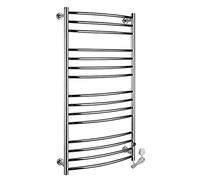 SCLHouiX Electric Heated Towel Drying Rack 198W Wall-Mounted Towel Warmer with 15 Heated Bars 304 Stainless Steel Heated Towel Rail Bathroom Radiator 1200X655x80mm