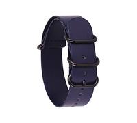 SCLHouiX Leather Watchband Strap Men Women Silver Black Ring Buckle Wrist Bracelet Band Accessories 14mm 16 18mm 20mm 22mm 24mm Fit For NATO Fit For ZULU watch strap