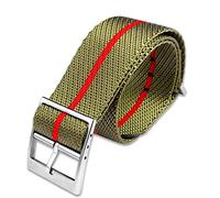 SCLHouiX Military Nylon Watchband for Tudor Watch Strap 22mm French Troops NATO Zulu Parachute Bracelet Accessories (Color : A27 Silver Clasp, Size : 20mm)